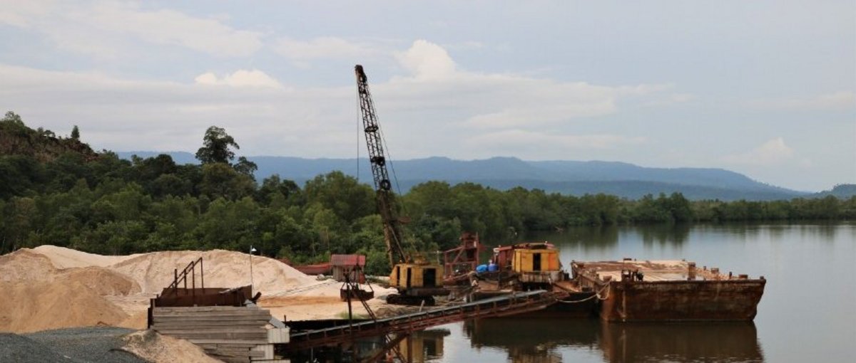 Sandabbau in Kambodscha