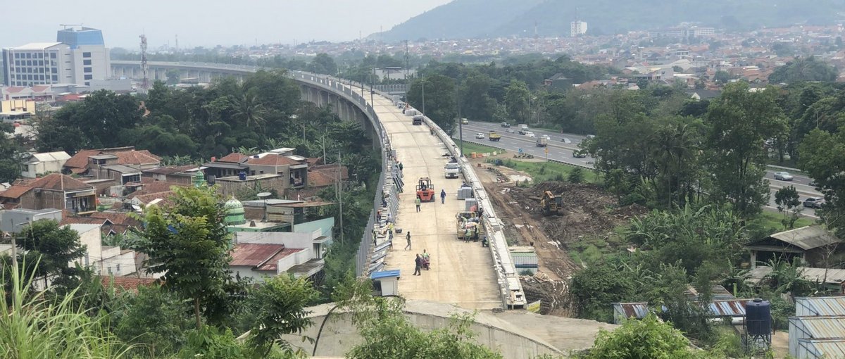 Bau der Hochgeschwindigkeitsbahn in Bandung © Joanna Klabisch