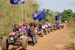 Kambodscha: Protest gegen den Staudamm Lower Sesan 2 in 2012. Der Staudamm ist seit 2017 in Betrieb. (Foto: International Rivers/Flickr, CC BY-NC-SA 2.0)