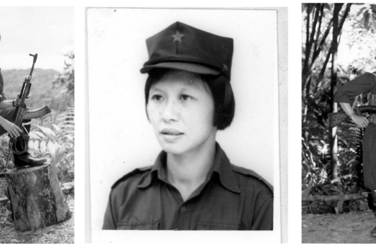 Guerillakämpferinnen (v.l.n.r.): Suria alias Atom (Thailand), Chen Xiu Zhu (Malay) & Chu Hong (Thailand)