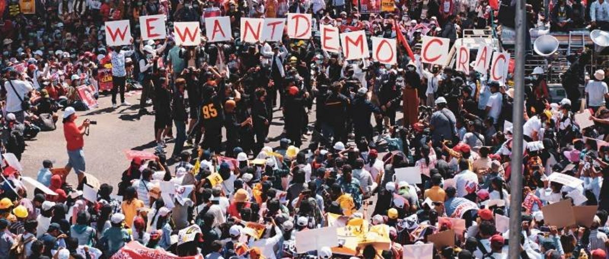 Proteste in Myanmar