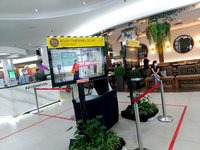 Body Thermal Scan an einem Mall-Eingang in Jakarta (Foto: Hendra Pasuhuk)