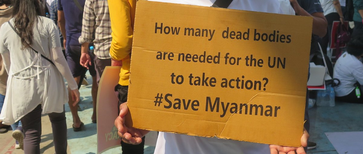 Schon seit Beginn der Proteste, erwarten die Menschen mehr von der UN. (Foto: Henri Myrttinen)