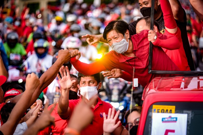 Presidential candidate Ferdinand 'Bongbong' Marcos Jr. during a rally in Bacolod City, Negros Island. (Picture: Yummie Dingding)