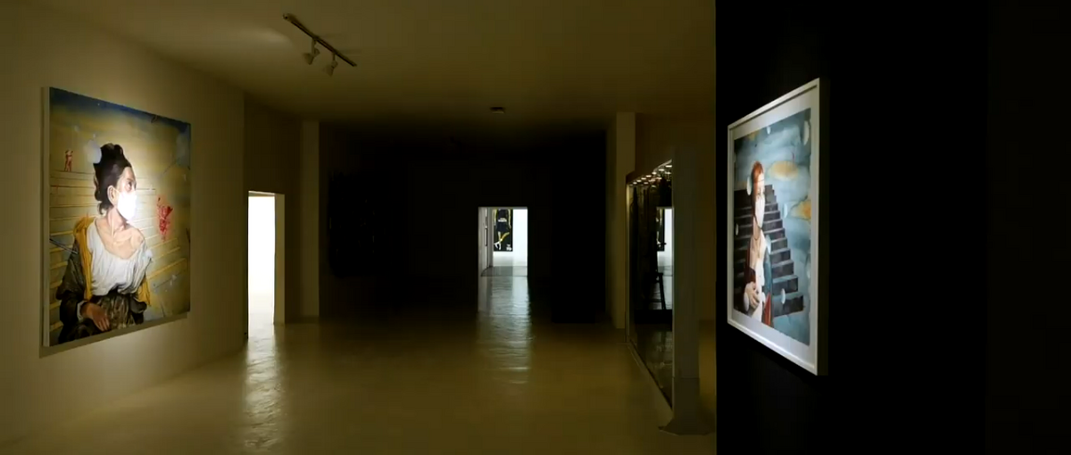 Die renommierte Kunstausstellung ARTJOG fand 2020 im Internet statt. Der virtuelle Rundgang zeigt Räume voller zeitgenössischer Kunstwerke ohne die sonst üblichen zahlreichen Betrachter, Quelle: https://www.artjog.id/mmxxii/detail-events.php?id=13