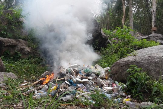 Verbrennung Kunststoffe