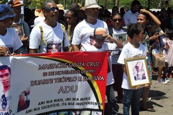 Commemoration of the anniversary of the Santa Cruz massacre 2016 (Foto: Monika Schlicher) 