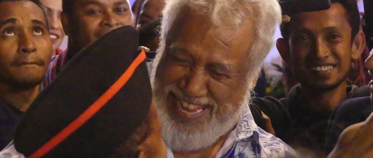 Xanana Gusmão - historischer Führer der Unabhängigkeitsbewegung, Präsident und  Premierminister (Foto: Monika Schlicher)