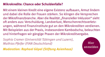 Mikrokredite Asientag