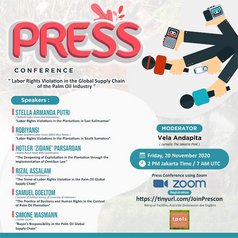 Pressekonferenz Arbeitsrechtsverletzungen in der globalen Lieferkette der Palmölindustrie