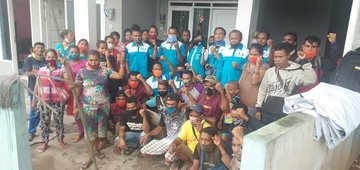 Entlassene Arbeiter einer Palmöl-Plantage in Indonesien