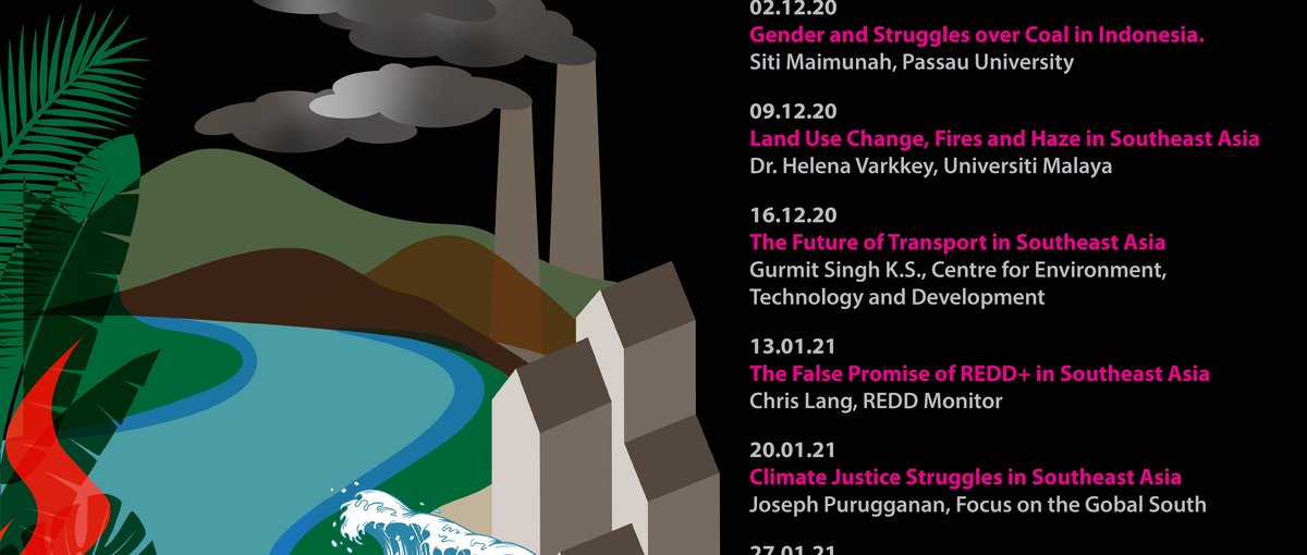 Plakat der Reihe Klimakontroversen in Südostasien