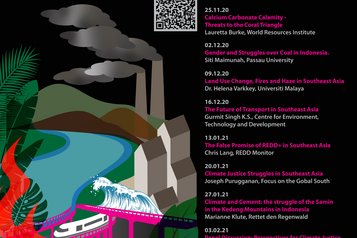 Plakat der Reihe Klimakontroversen in Südostasien