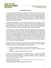 APRRN Statement: Save lives at sea!